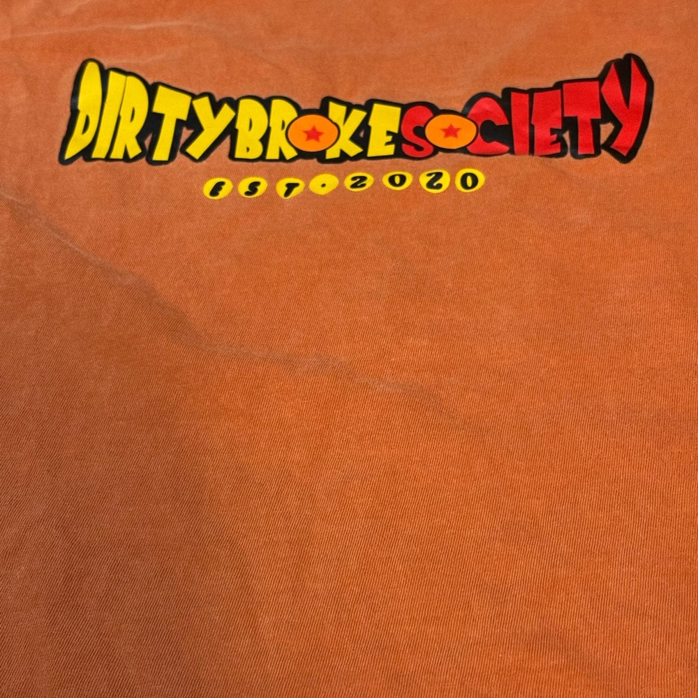 Dirty Broke Society Orange Men's short sleeve T-Shirt - Picture 2 of 6